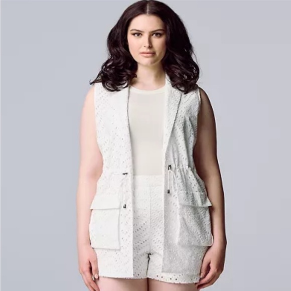Simply Vera Vera Wang Jackets & Blazers - Simply Vera Vera Wang Eyelid Vest